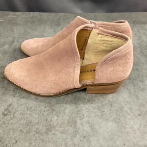 Lucky Brand Faux pink suede booties size 8.5 M